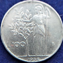 Vintage Italy 1956 coin 100 lire, Italian Republic. A very rare coin. - £71.14 GBP