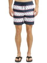 George Men&#39;s Swim Trunks Shorts Size X-Large (40-42) Patriot Stripes  6&quot; Inseam - £11.37 GBP