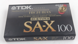 Tdk SA-X 100 Iec Ii Type Ii High Bias Cassette Tape - £10.87 GBP