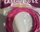 1 pack of safety fuse pink 20 feet  - £14.92 GBP