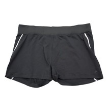 Adidas Shorts Womens XL Black Plain Mid Rise Banded Waist Athletic Shorts - $18.69