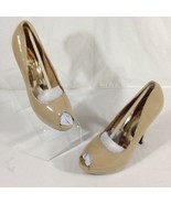 Shoes of Soul Womens Platform Stiletto Pumps Heels Patent Leather Camel ... - $17.76 CAD