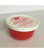 Vintage empty plastic container with lid plum pudding Charlotte Charles ... - €17,15 EUR