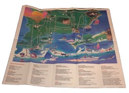 Pensacola Florida Illustrated Map &amp; Calendar Of Events 1994 Brochure Pam... - $8.12