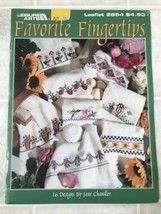 Favorite Fingertips Cross Stitch 2854 Leisure Arts Chart 16 design Jane Chandler - $13.97