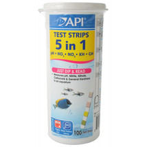 API 5 in 1 Aquarium Test Strips for Freshwater and Saltwater Aquariums 100 count - £34.89 GBP