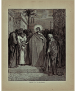 1890 Gustave Dore Antique Engraving Print Caesar Story Of Jesus 8 X 10 - $1,190.08 MXN