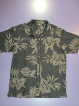 Oneill Mens Sz M Floral All Over Print Short Sleeve Hawaiian Tiki Surfer... - £14.70 GBP