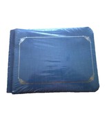 Creative Memories 5x7 Sapphire Blue Sentiments Scrapbook Album Silver Sc... - $23.71 CAD