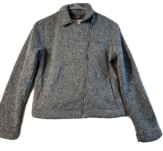 Old Navy Jacket Youth Size XL Gray Knit 100% Polyester Long Sleeve Pocke... - $14.44