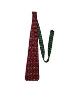 Vintage Tommy Hilfiger Silk Tie Red Crest Stripe Preppy Italy USA - $20.70