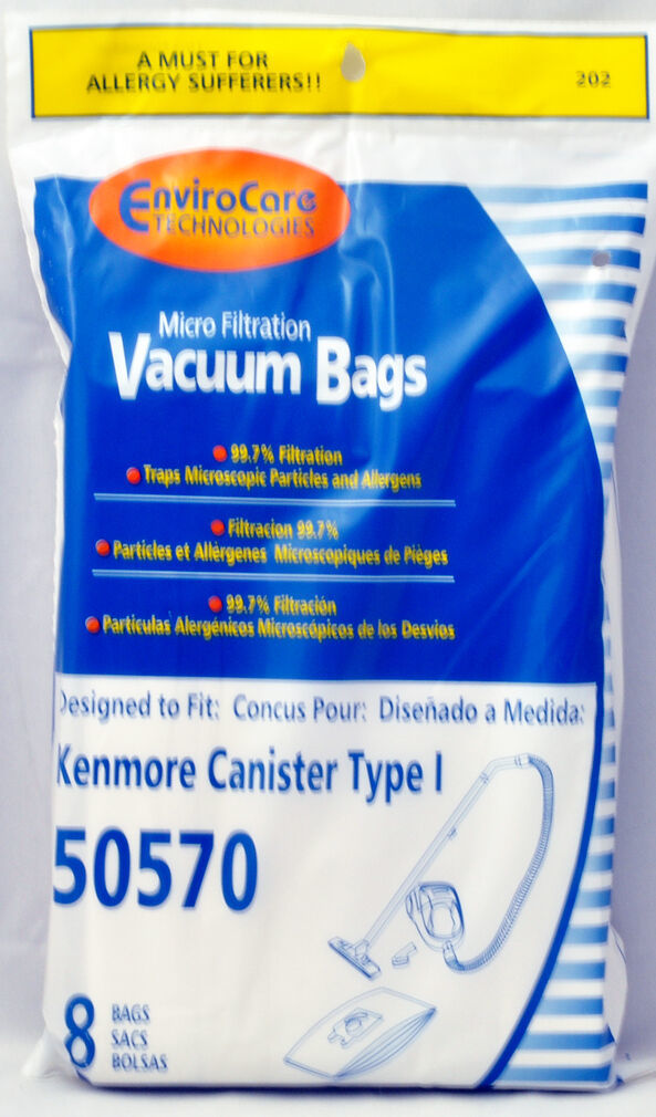 Primary image for Kenmore Type I Canister Vacuum Cleaner Bags 50570, KER-1457