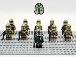 11Pcs/set Star Wars Battle Kashyyyk Commander Gree Clones Trooper Minifi... - $57.86