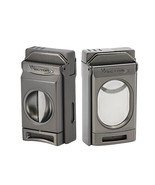 Vector Switch Double Flame Torch Lighter w/Cutter Gunmetal - VECT SWITCH 02 - $82.40 CAD