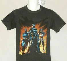Justice League T-Shirt Mens Medium Large Black NEW Batman Wonder Woman Superman - £14.02 GBP