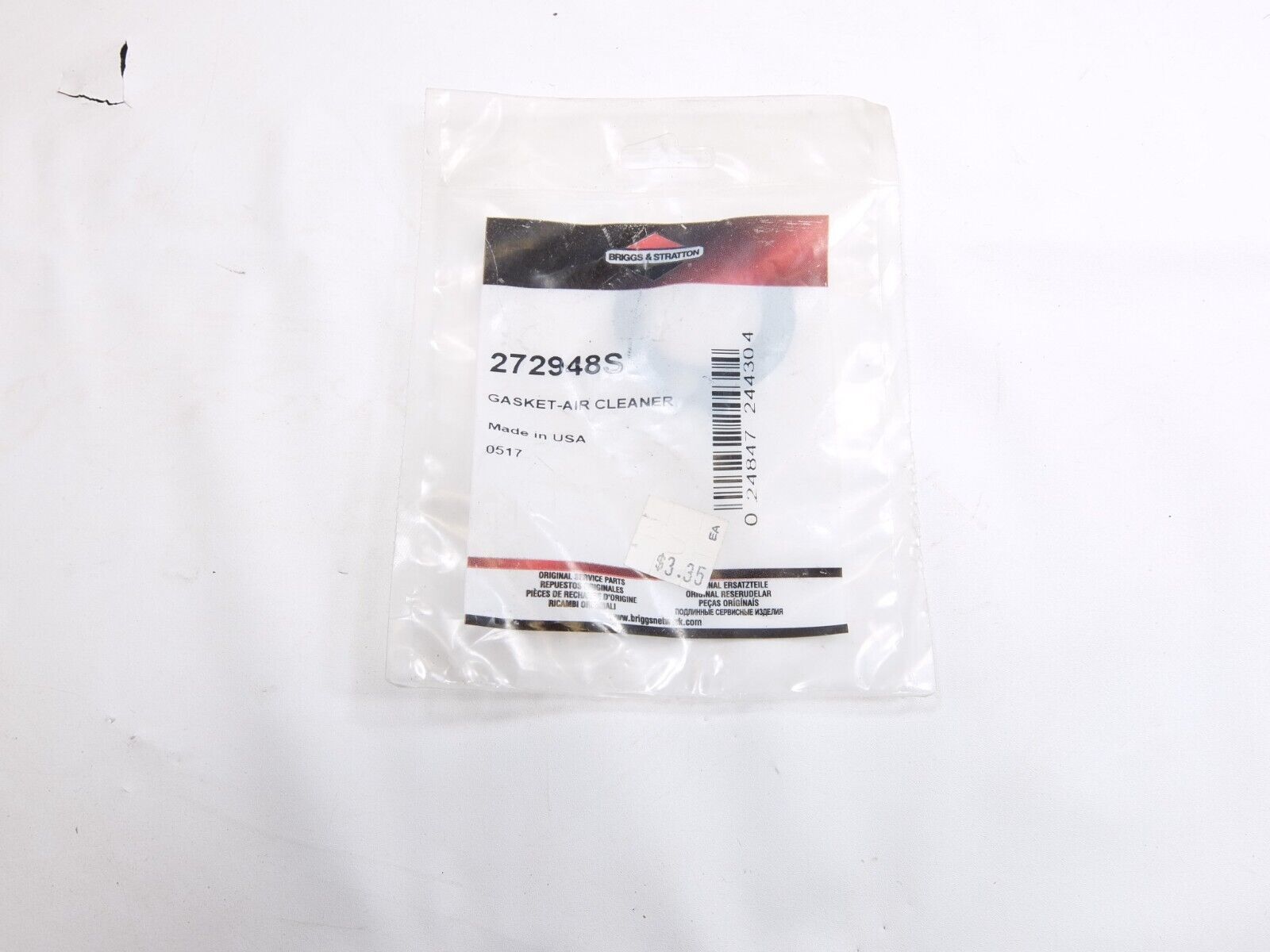 OEM Briggs &amp; Stratton 69148 Air Cleaner Gasket - $0.99