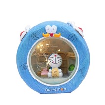 Handmade Creative Doraemon Miniature Model Students Dormitory Decoration Night L - £35.12 GBP