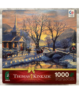 Thomas Kinkade Holiday Evening Sleigh Ride Puzzle 1000 Piece Brand New S... - $9.98