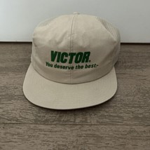 Vintage &quot;Victor You Deserve The Best&quot; Trucker Hat Adjustable Cap - £11.28 GBP