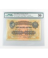 1942 East Africa 20 Shillings or 1 Pound (VF-30 PMG) Currency Board £ P-30A - £1,235.99 GBP