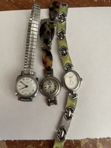 Lot of 3 Vintage Womens Wrist Watches Timex Vivani Osirock 4 PARTS OR RE... - $18.81