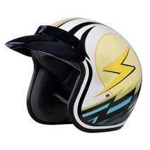 Daytona Helmets CRUISER 3/4 Shell W/ Lightning DOT Approved Motorcycle Helmet - £89.14 GBP