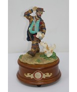 Emmett Kelly The Letter Carrier Make Someone Happy Music Box Figurine - $39.99