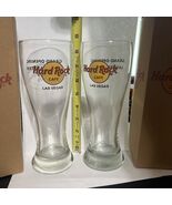 (2) Hard Rock Cafe - Las Vegas Strip 2009 Grand Opening Souvenir Beer Glass - $551.27 MXN