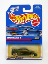 Hot Wheels Zender Fact 4 #820 Green Die-Cast Car 1998 - £2.30 GBP