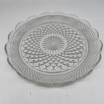 Wexford Anchor Hocking Glass Tray Shallow Bowl Large 13.5&quot; Cupped Edges Vintage - £22.68 GBP