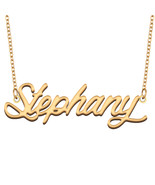 Stephany Name Necklace for Best Friend Family Member Birthday Christmas ... - $303.93 MXN