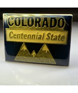 Vtg Colorado the Centennial State Souvenir Enamel Lapel Pin - $127.38 MXN