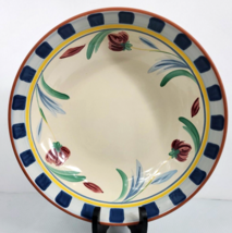 Lenox Poppies on Blue Terracotta Large 12” Pasta Serving Bowl Portugal. ... - £44.23 GBP