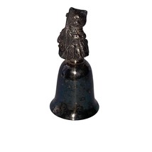 New England Collectors Hey Diddle Diddle Cat and the Fiddle Silver Plate Bell - £11.69 GBP