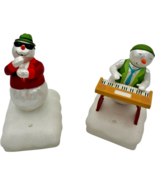 hallmark 2010 wireless snowman band keyboard ken &amp; saxophone joe - READ - $35.75