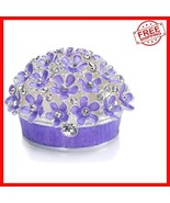 Stunning Retro Crystal Trinket Box with Hinged Magnetic Closure - Gift R... - $573.16 MXN