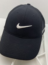 Nike Golf Flexfit Cap Hat Small Medium Black White Logo RZN - £14.86 GBP