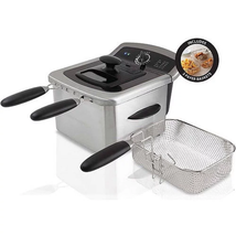 Electric Stainless Steel Deep Fryer 4L  Kitchen Easy Use And Clean up wife gift - £49.06 GBP