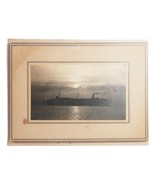 6.5&quot;  x 3&quot; Antique Photo Large Steamship Boat Freightliner On Water - $460.08 MXN