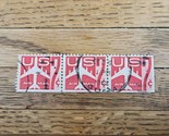 US Stamp US Air Mail 7c Used Red Strip of 3 - £3.74 GBP