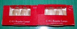 Lot of 7 C-9 1/4 REGULAR LAMPS - Christmas Bulbs - Trimmings Etc.120 volts - NOS - $12.99