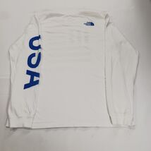 The North Face T-Shirt Men's Large White USA Flag Long Sleeve Crew Neck Cotton image 2