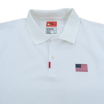 Nike Team USA Golf Polo Shirt Mens Size Large White Dri-Fit NEW CT6513-100 - £39.95 GBP