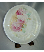 Vintage ROYAL BAYREUTH BAVARIA Pearlized Rose Floral Luncheon Plate, 7.5&quot; - $14.60