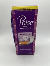 Poise Daily Microliners Light Absorbency Long Length #1 incontinence 50 ... - $8.99