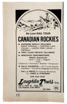 1969 Canadian Rockies Railroad Tour Advertisement Laughlin Train Ride G2B - $370.74 MXN 1969 Canadian Rockies Railroad Tour Advertisement Laughlin Train Ride G2B - $370.74 MXN