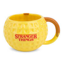 Netflix Stranger Things Ceramic Mug Yellow Waffle Texture 18 oz - £17.21 GBP