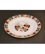 Vintage WOOD &amp; SONS Woods Ware WINCANTON Blue And Rust 12&quot; Chop Plate Pl... - $35.62