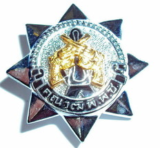 Royal Thai Police Pistol Metal Badge Collectibles Militaria Original Item - $8.60