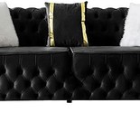 Bursa 91 In. Sofa In Black - $2,850.99